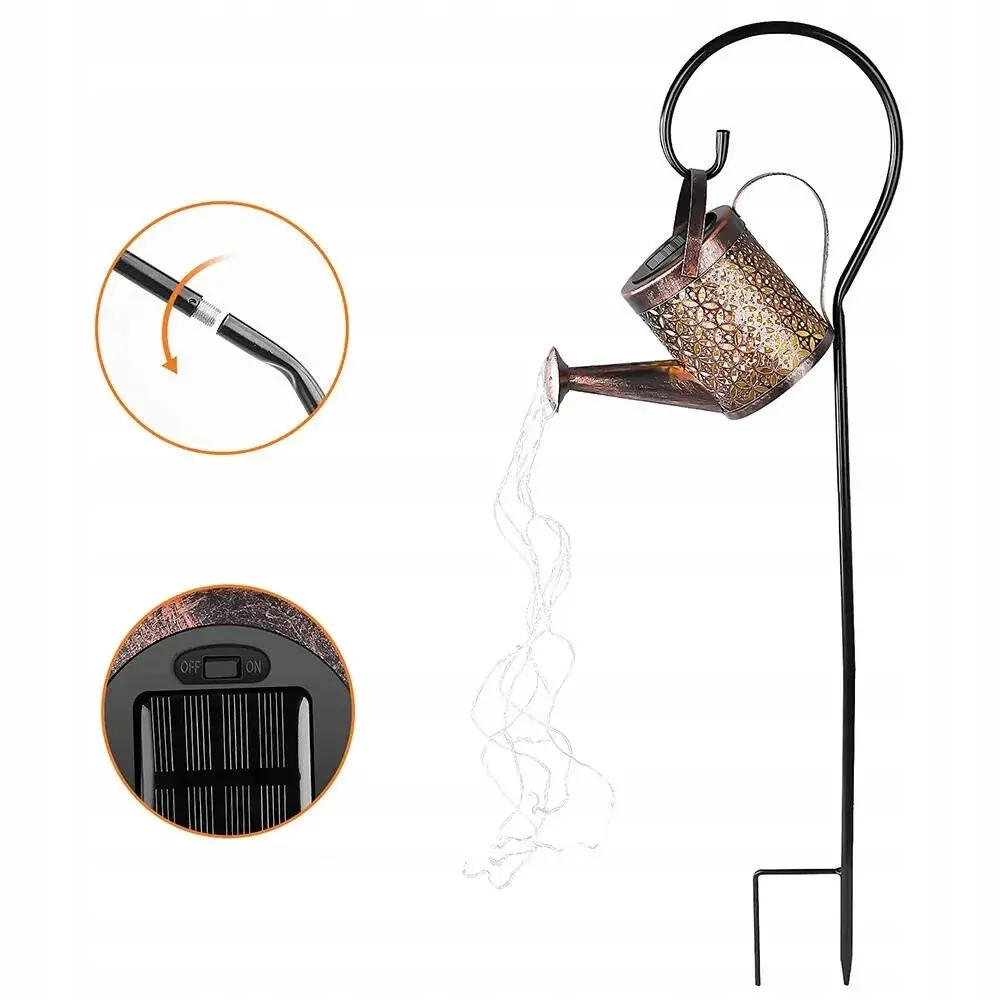 Veľká kanva solárne dekoratívne vonkajšie osvetlenie LED lampa