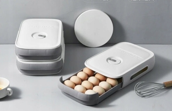 Plastový zásobník na uskladnenie vajec box na vajíčka