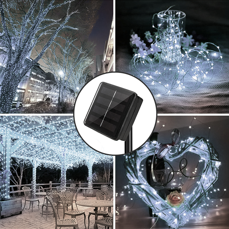 Solárne vianočné osvetlenie drôt 200 LED