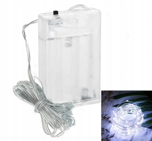 LED svetelná reťaz drôt 30 LED na batérie
