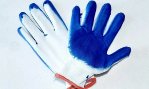 Pracovné rukavice polomáčané bavlnené