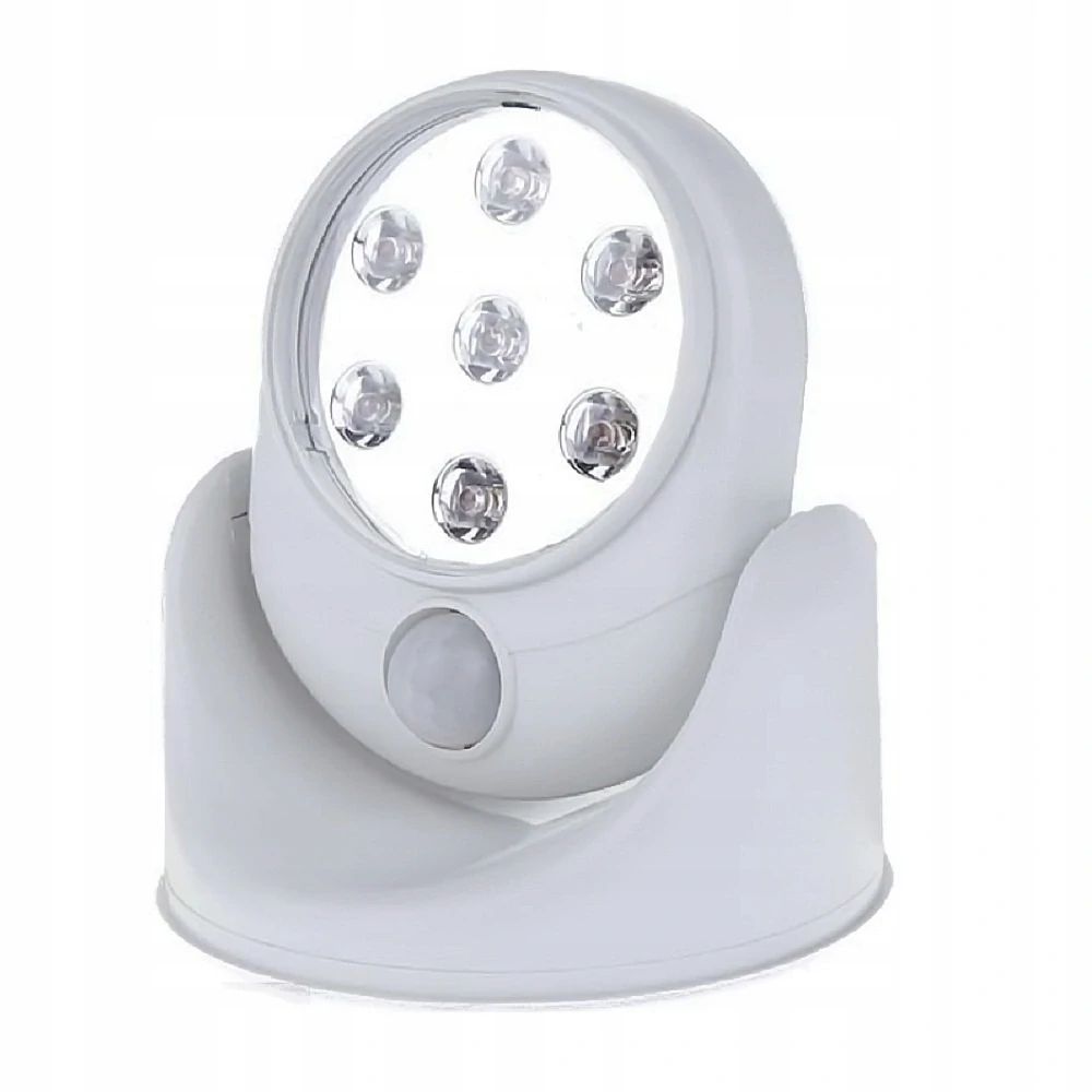 Led lampa s pohybovým senzorom napájaná z batérií bezdrôtová, 360°C 4 x AA