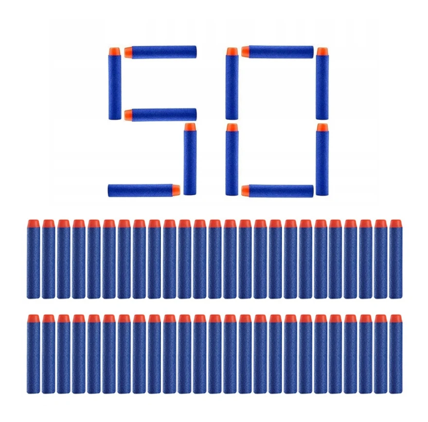 50 kusu náhradné šípky náboje pre Nerf Elite