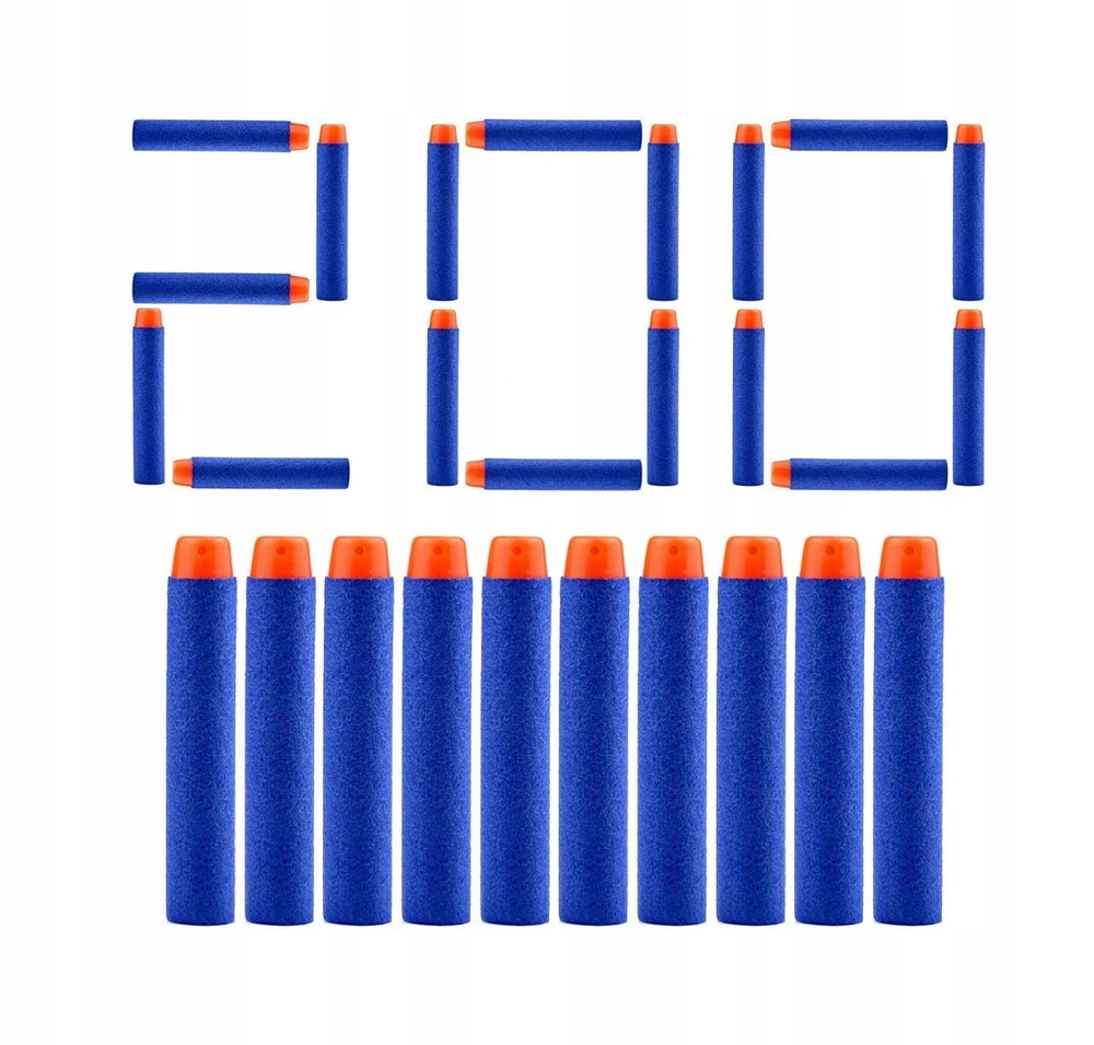 200 kusu náhradné šípky náboje pre Nerf Elite
