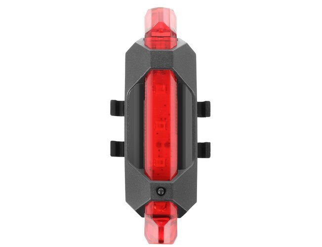 Vodeodolné LED svetlo na bicykel USB tachometer el.zvonek 150dB