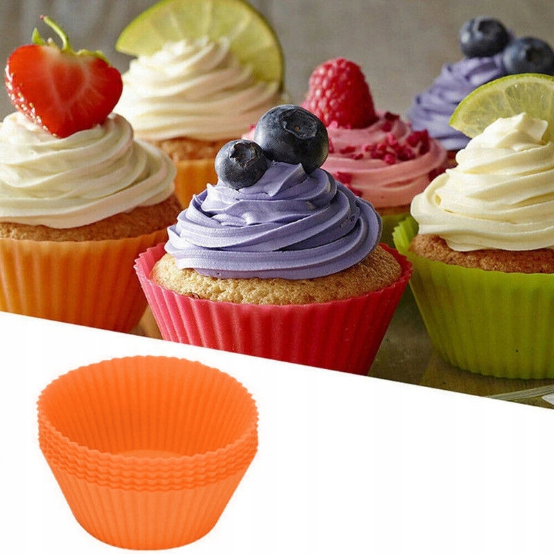 Silikónové košíčky na pečenie muffinov košíčky forma 6 kusu