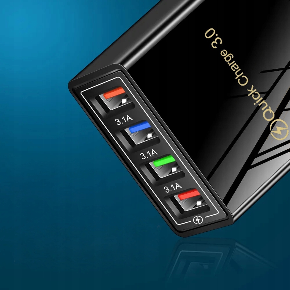Rýchla nabíjačka Quick Charge 3.0 4X USB 3.5A