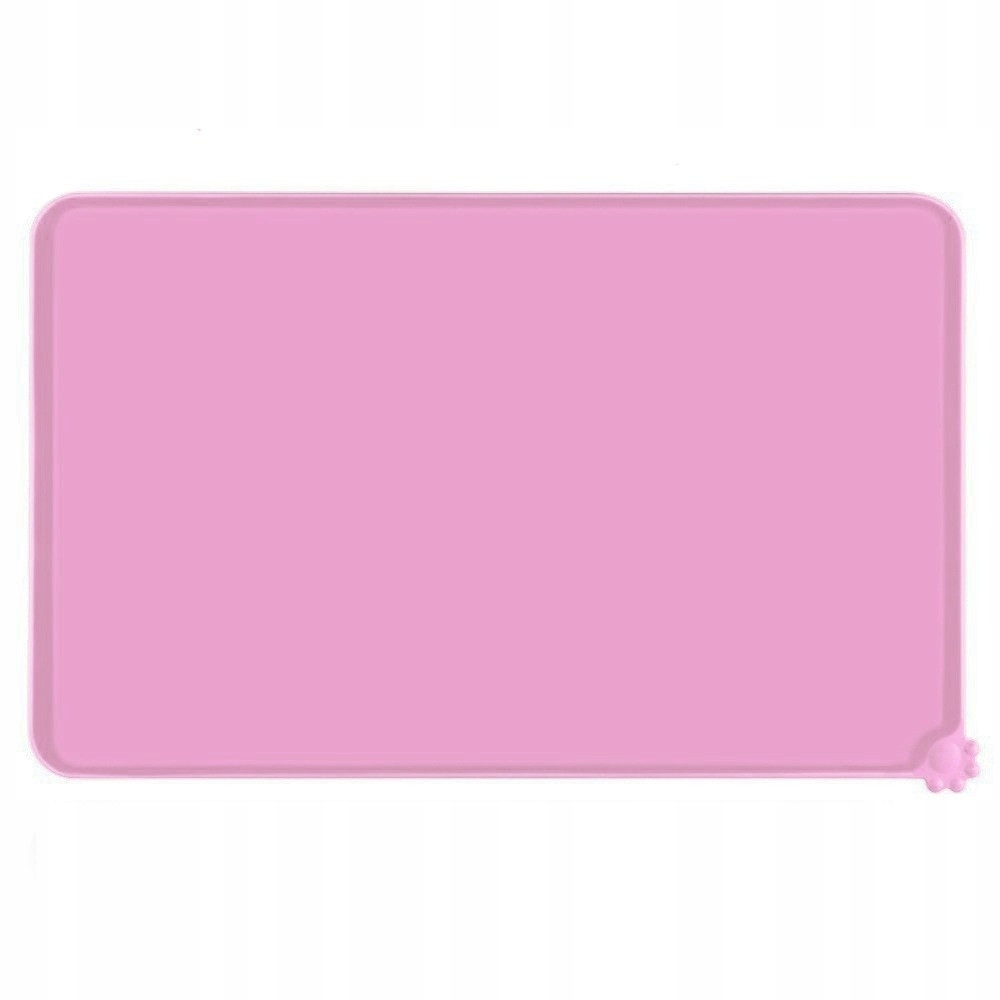 Protišmyková silikónová podložka pod misky pre miláčikov ružová