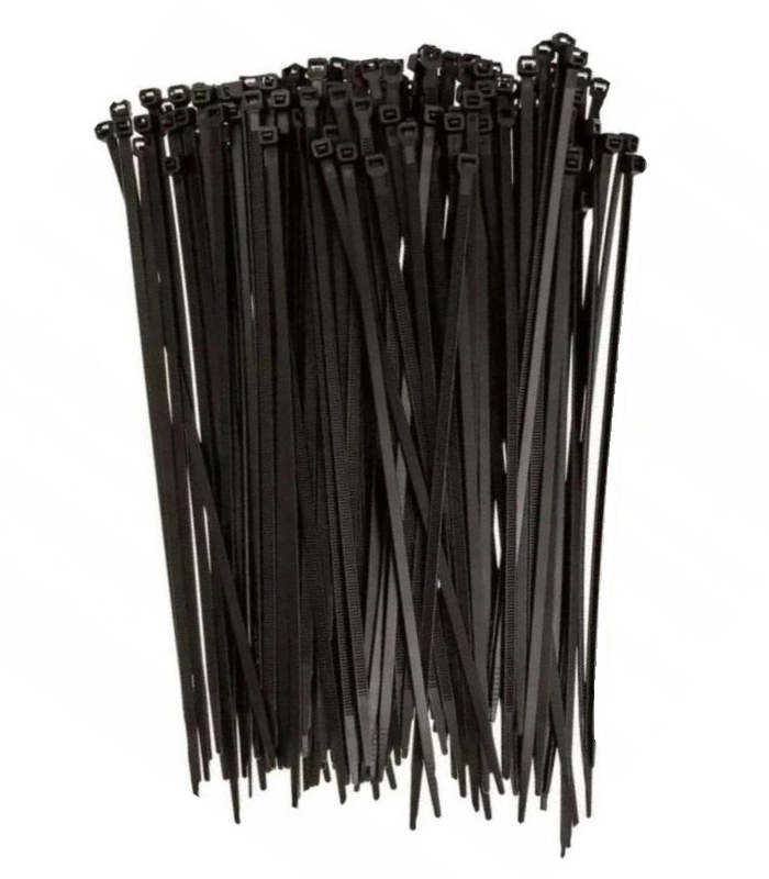 Sťahovanie pásky čierne balenie 100 ks set 3,6x200 káblových svoriek