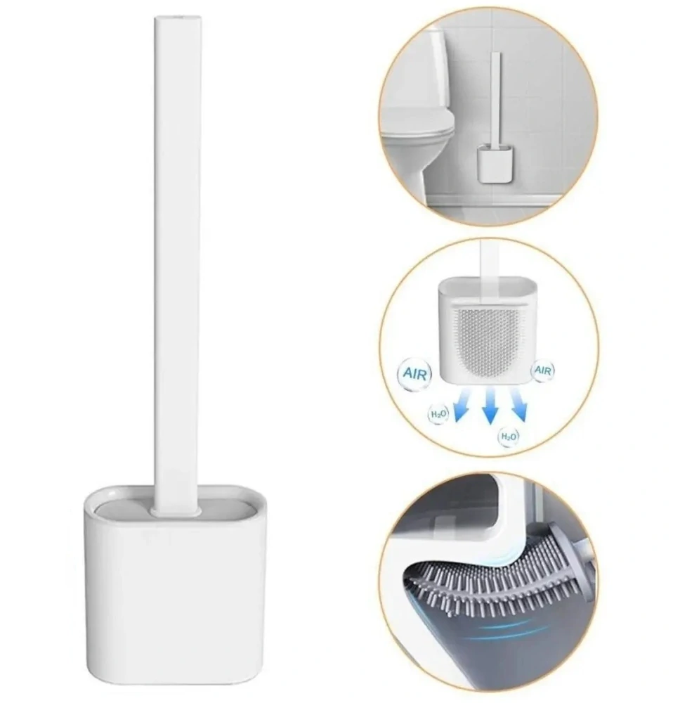 Silikónová kefa na WC flexibilná antibakteriálna štetka