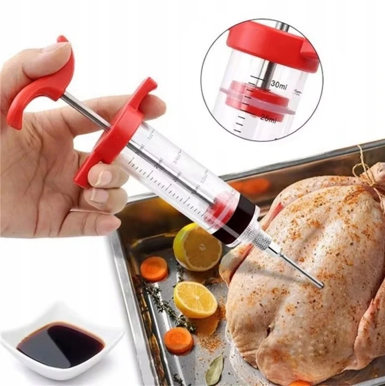 Mäsový injektor 30ml striekačka na mäso, šunku a údeniny + ihla