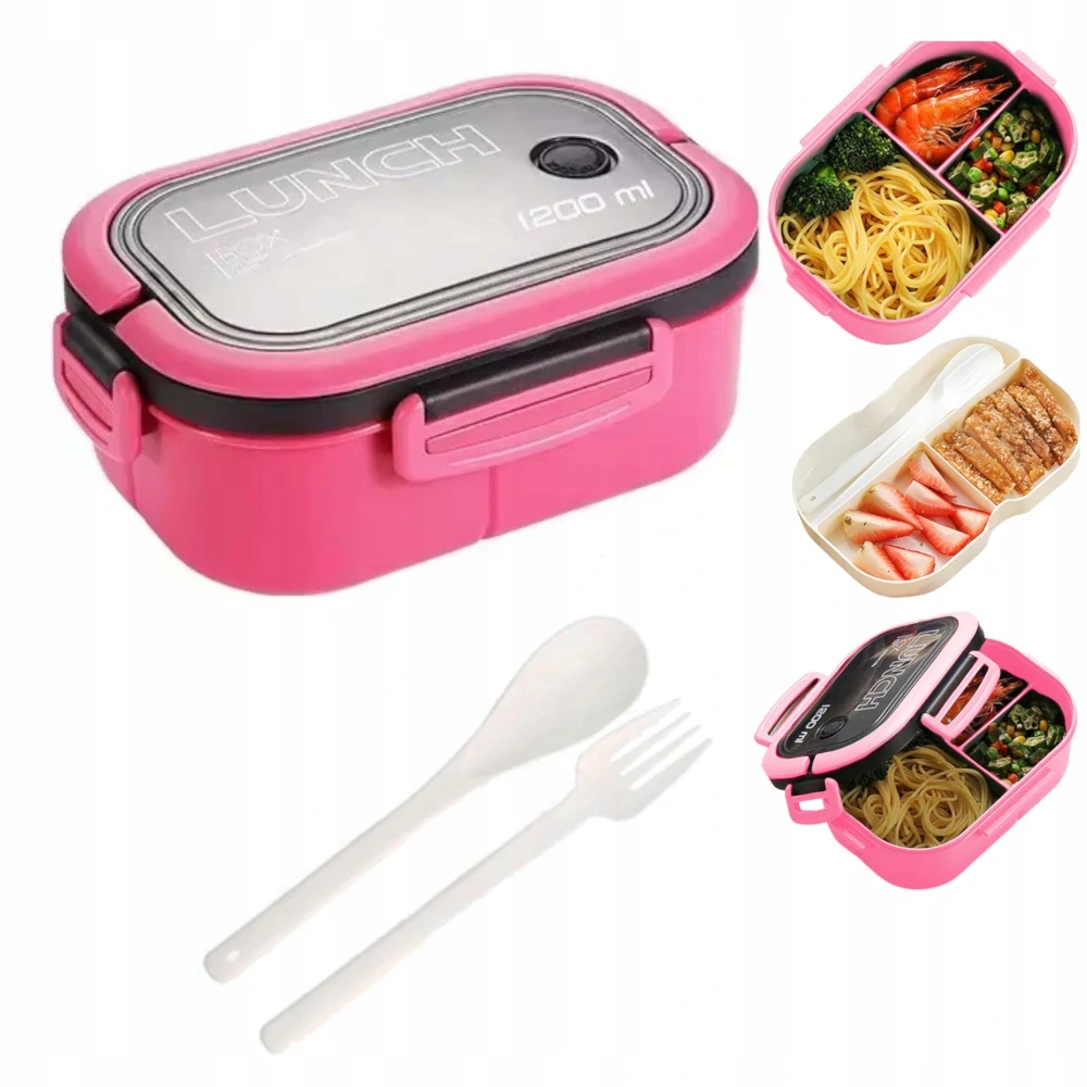 Nosič na jedlo s priehradkami obedový desiatový box 1200 ml