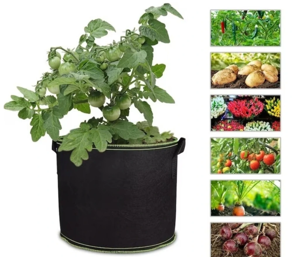 Záhradný kvetináč z netkanej textílie 16L na sadenie zeleniny 1ks