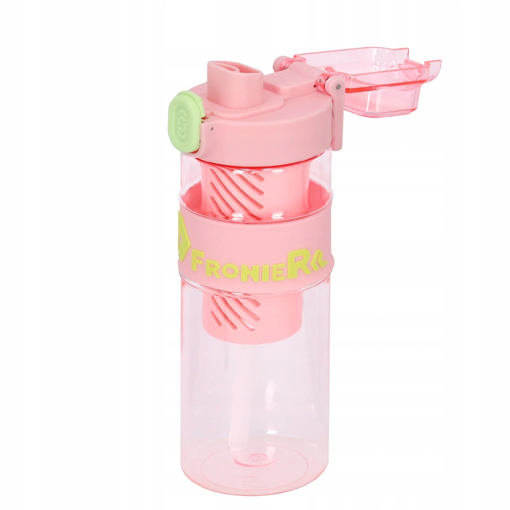 Fľaša na vodu s infuzérom a slamkou – 650 ml