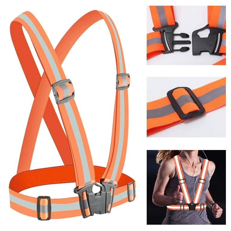 Reflexné traky popruhy traky oranžové