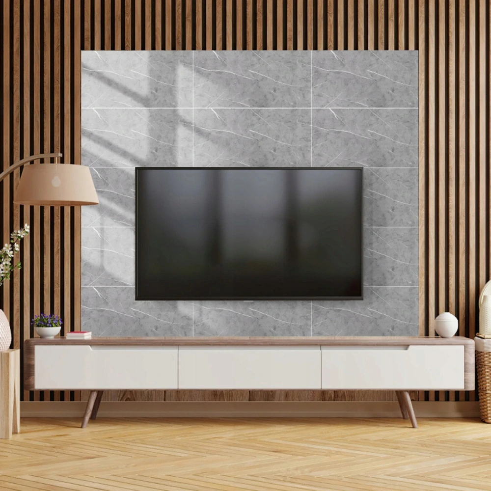 Panele samolepiaca šedá mramorová penová tapeta nástenné 30x60cm 10 ks