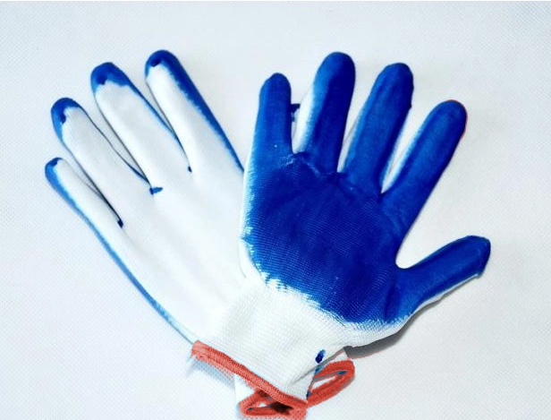 Pracovné rukavice polomáčané bavlnené