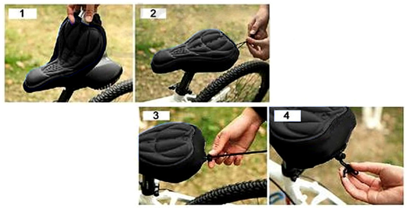 3d poťah sedla sedadlo sedadlo na bicykel