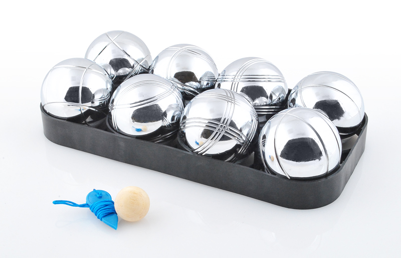 Súprava pre hru pétanque gule boccia 8ks hrče