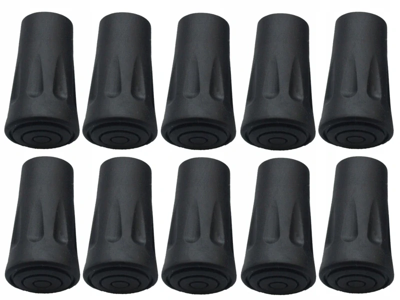 10 x koncovky náhradný diel pätky na trekingové palice set guma