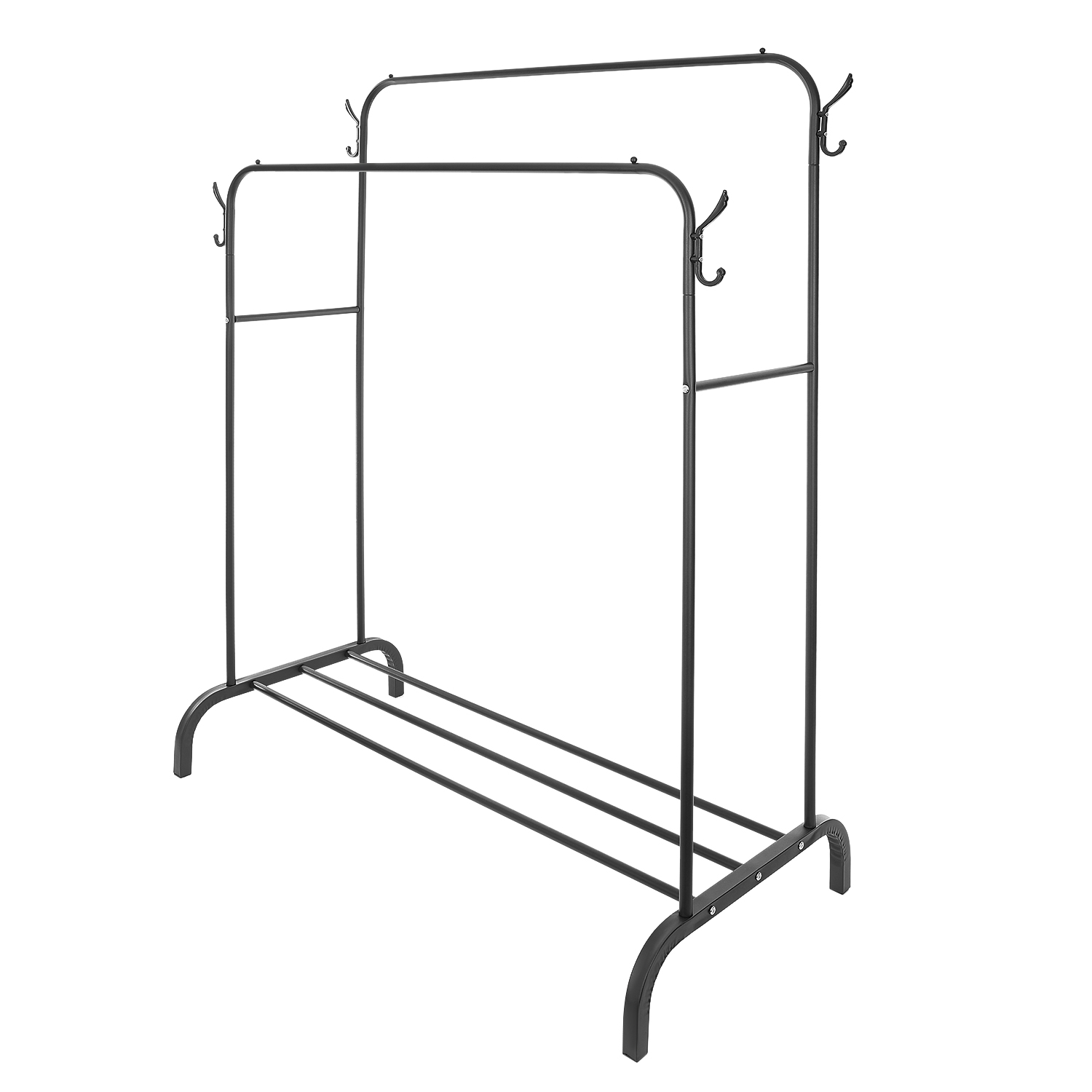 Dvojitý stojan, podlahový vešiak na oblečenie a obuv