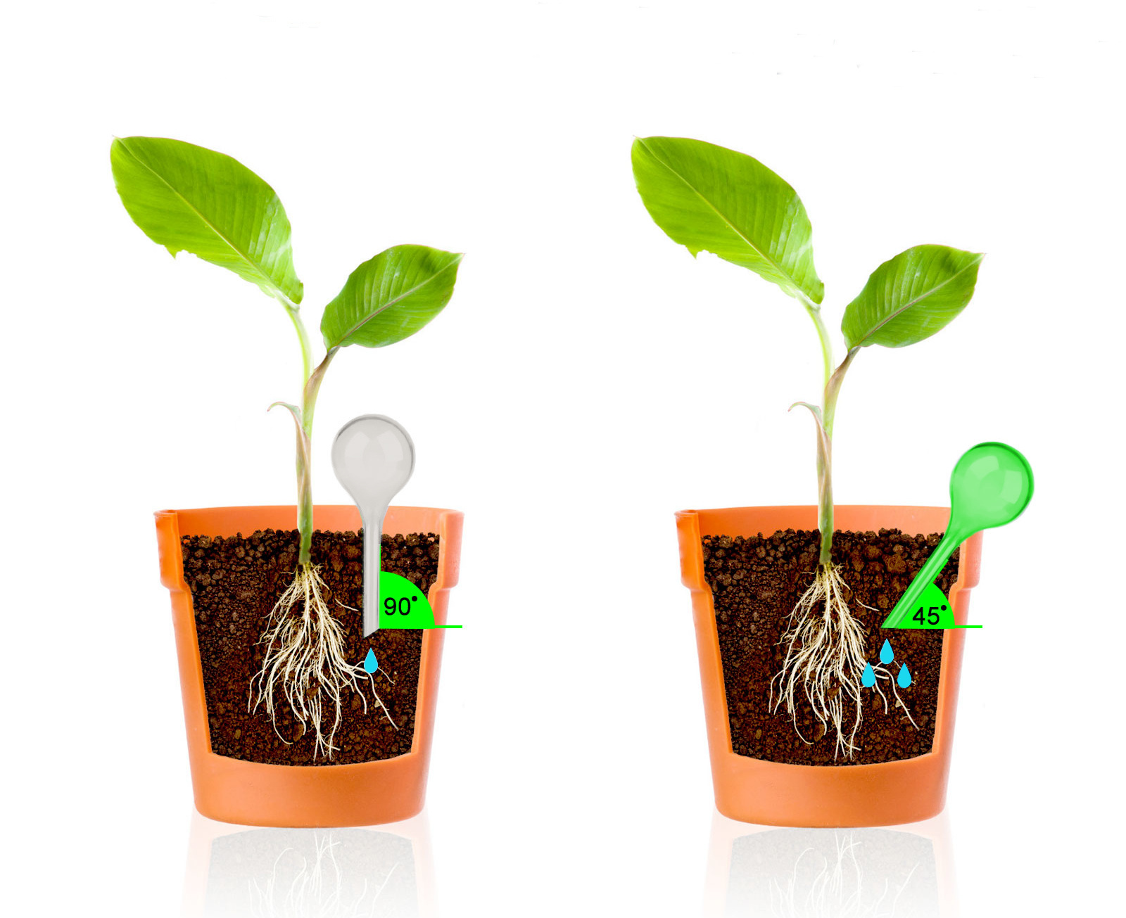 Zavlažovacia guľa dávkovač vody do kvetináča