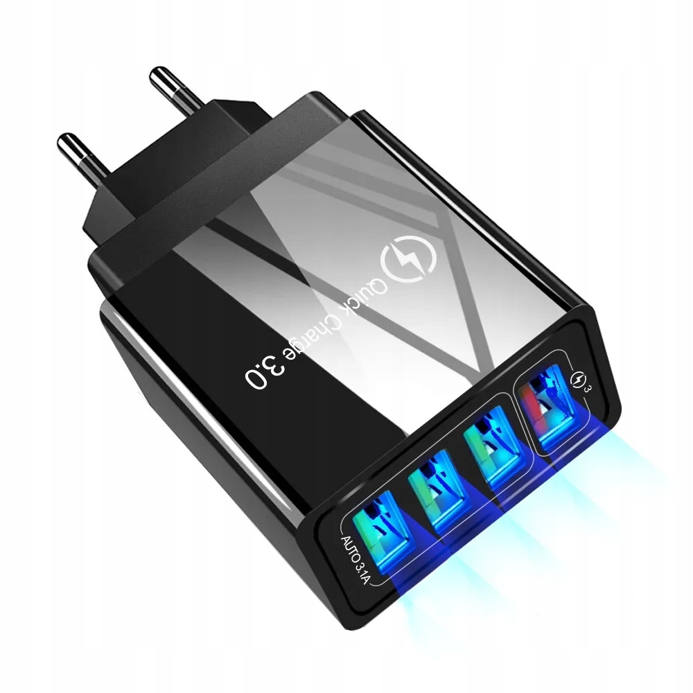 Rýchla nabíjačka Quick Charge 3.0 4X USB 3.5A