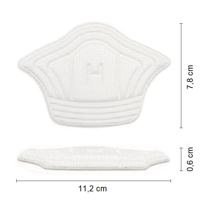 Pätové vložky do topánok proti otlakom lepiace 2mm