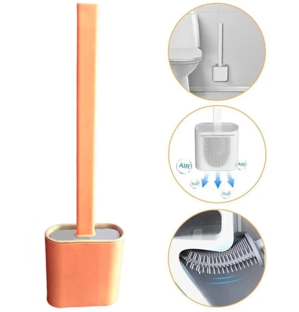 Silikónová kefa na WC flexibilná antibakteriálna štetka