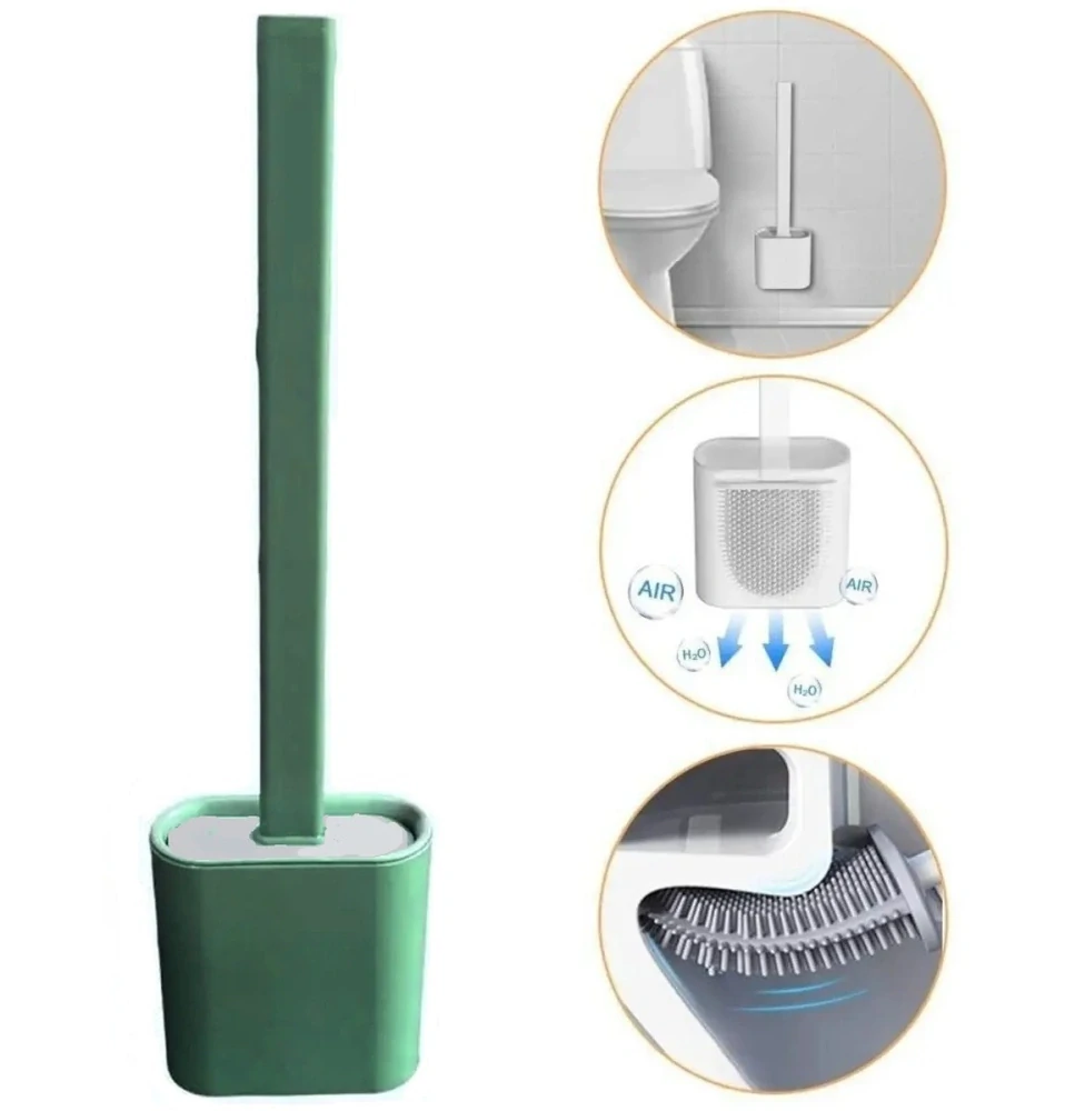 Silikónová kefa na WC flexibilná antibakteriálna štetka