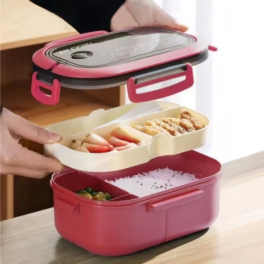 Nosič na jedlo s priehradkami obedový desiatový box 1200 ml