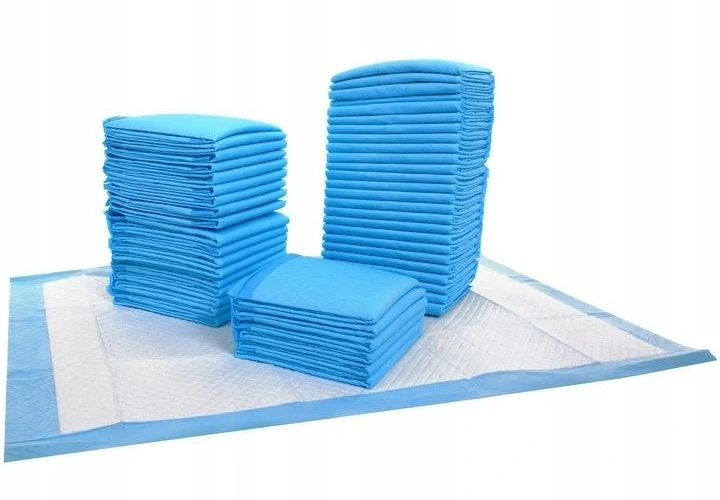 Hygienické podložky absorpčné 6 vrstvé pre psy a mačky 50 ks 60x60 cm