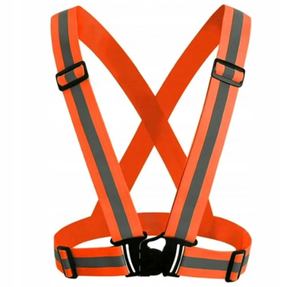 Reflexné traky popruhy traky oranžové