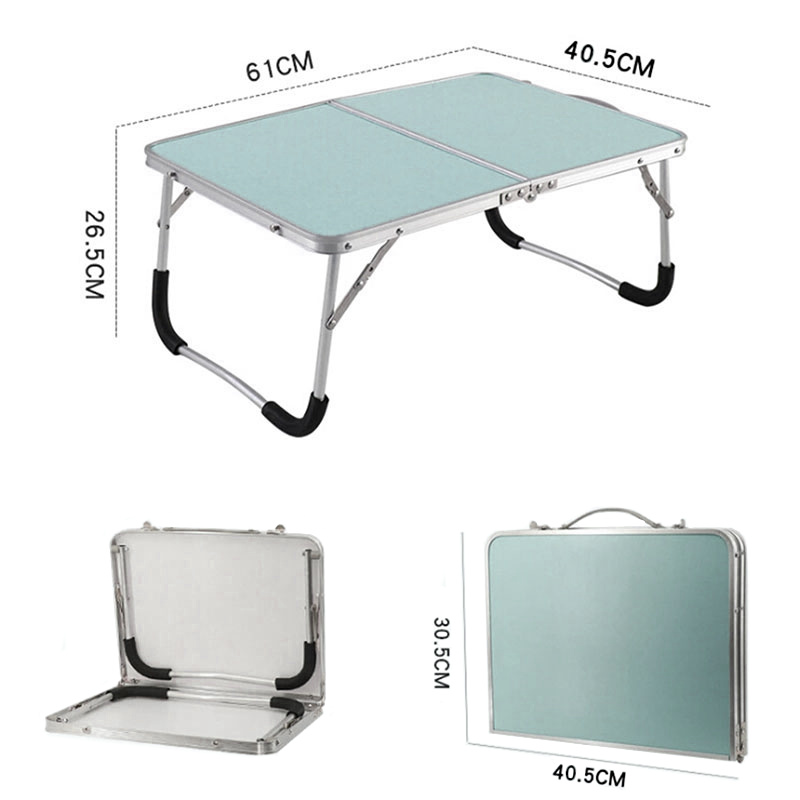 Skladací kempingový stolík podnos do postele