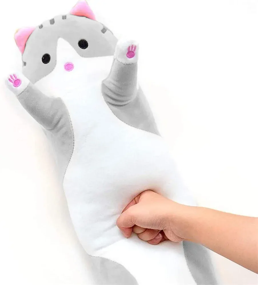 Roztomilý plyšový vankúš dlhá mačka 50cm