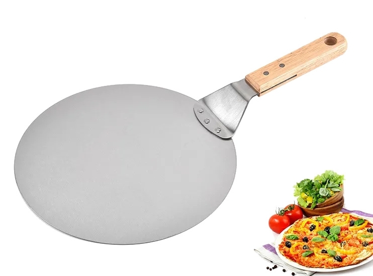Lopata na pizzu oceľová okrúhla 30cm