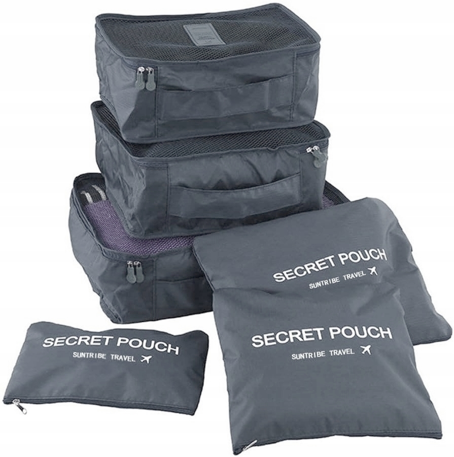 Turistický cestovný organizér na kufor do lietadla 6 prvkov