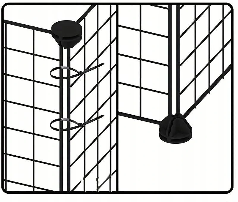 Zvieracia ohrádka kovový výbeh pre malé zvieratá 12 panelov
