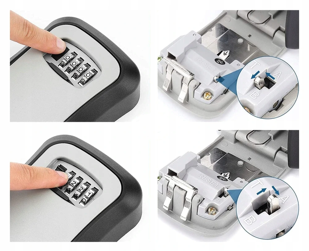 Trezorová skrinka na kľúče bezpečnostná schránka šifrovací kód