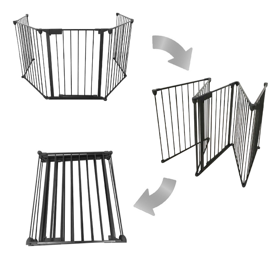 Bezpečnostné ohrádka ku krbu - bránka + 4 zábrany