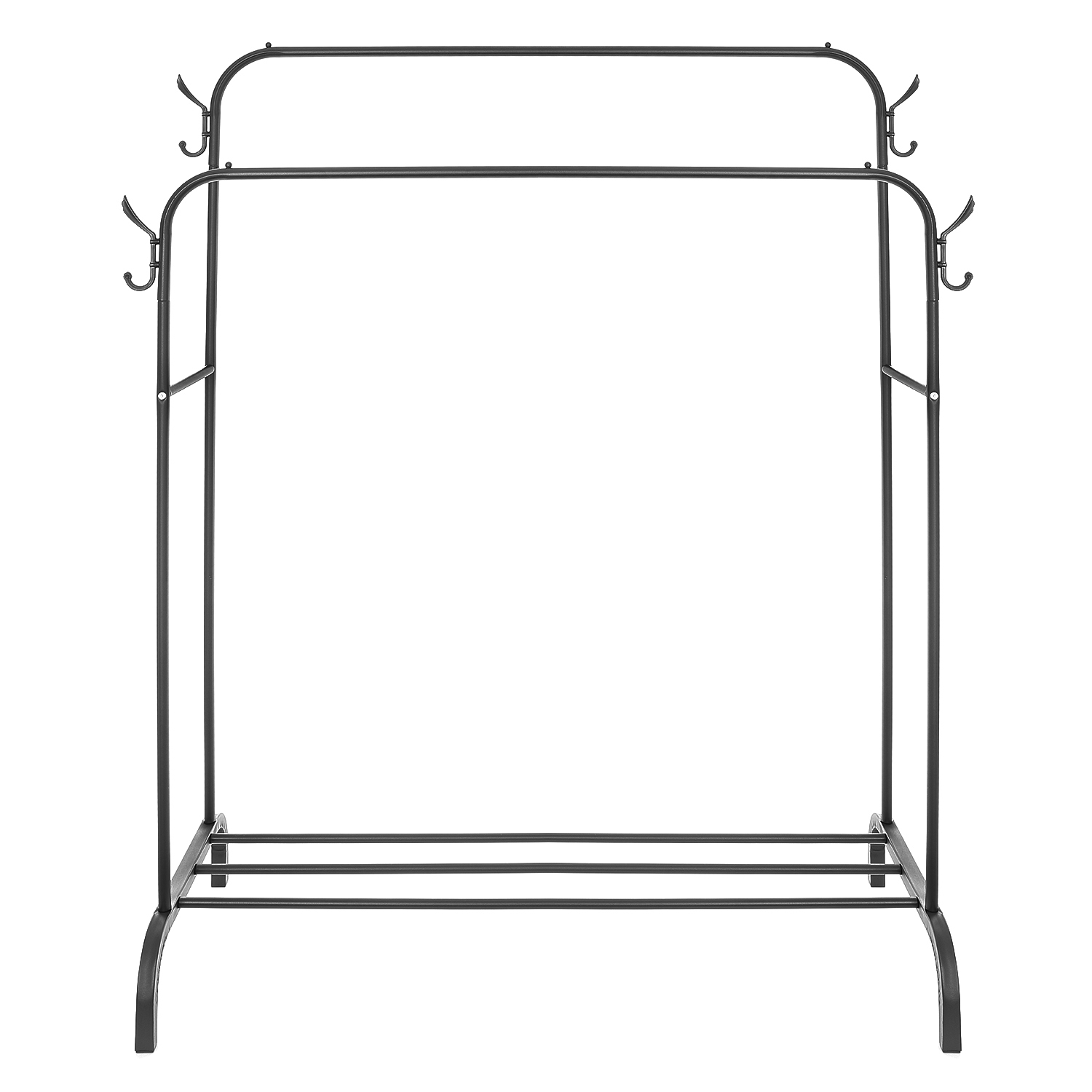 Dvojitý stojan, podlahový vešiak na oblečenie a obuv