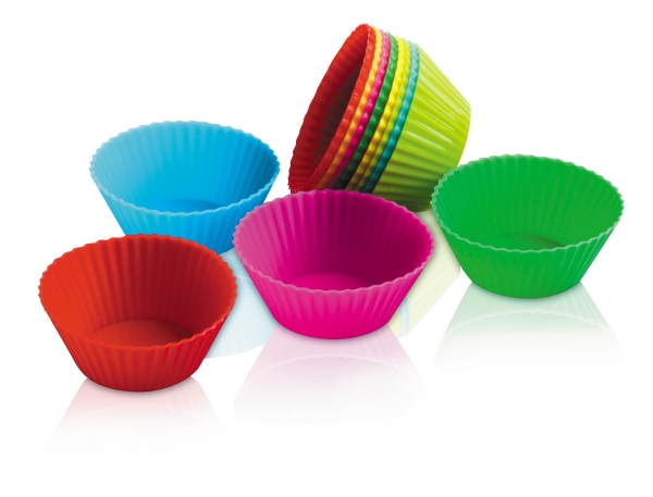 Silikónové košíčky na pečenie muffinov košíčky forma 6 kusu