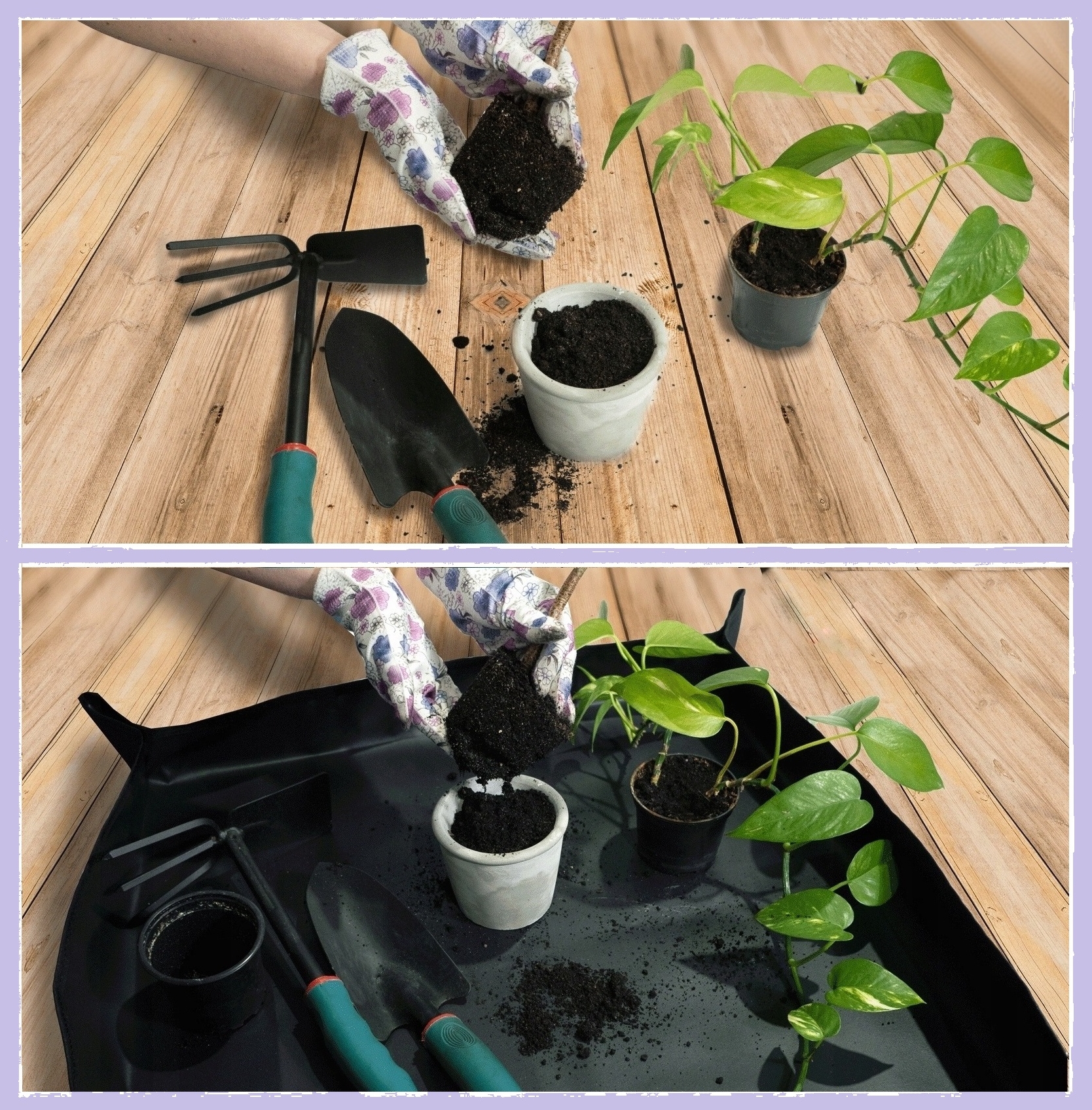 Presadzovacia podložka na výsadbu rastlín kvetov