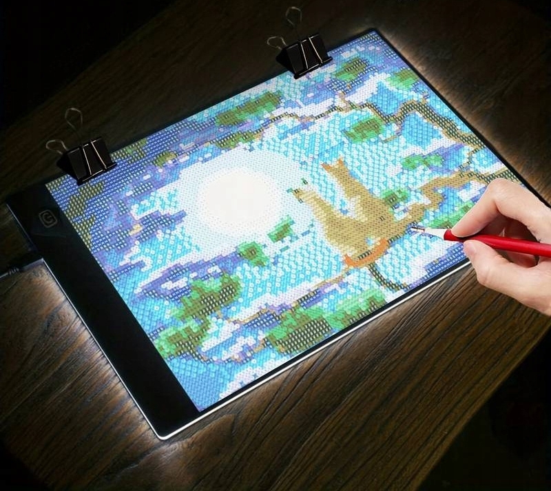 Svietiaca LED doska pre ľahšie obkresľovanie prenosná