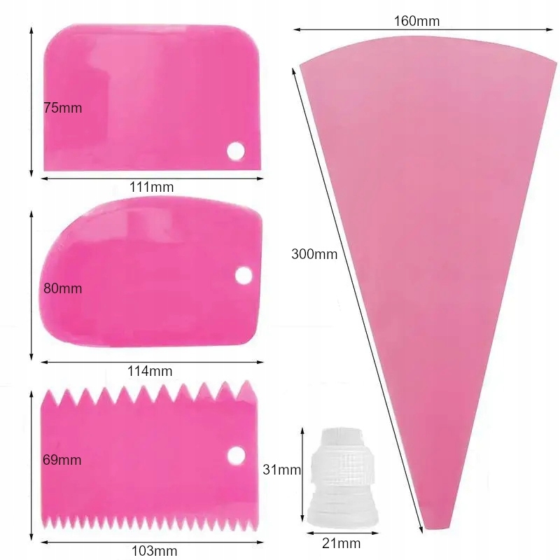 Cukrársky rukáv vrecká na zdobenie sada cukrárskych hrotov