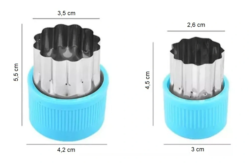 Formy na zdobenie tort vykrajovače na ovocie cukroviniek 10 ks