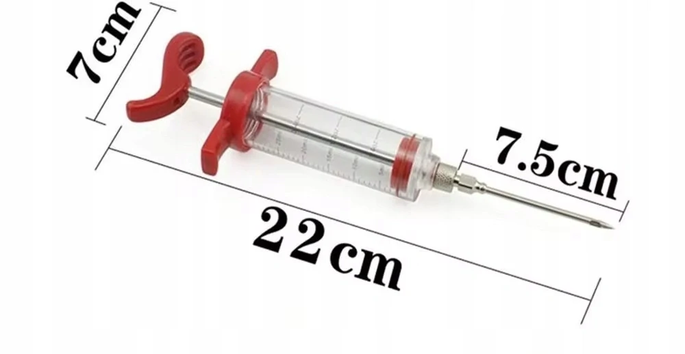 Mäsový injektor 30ml striekačka na mäso, šunku a údeniny + ihla