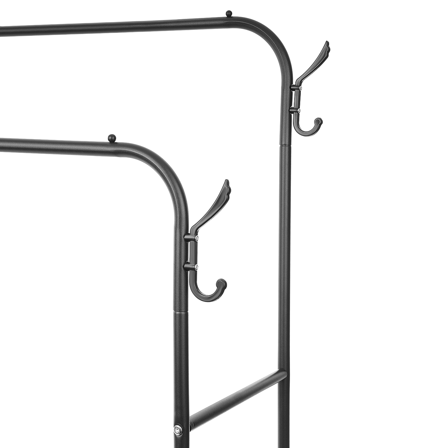 Dvojitý stojan, podlahový vešiak na oblečenie a obuv