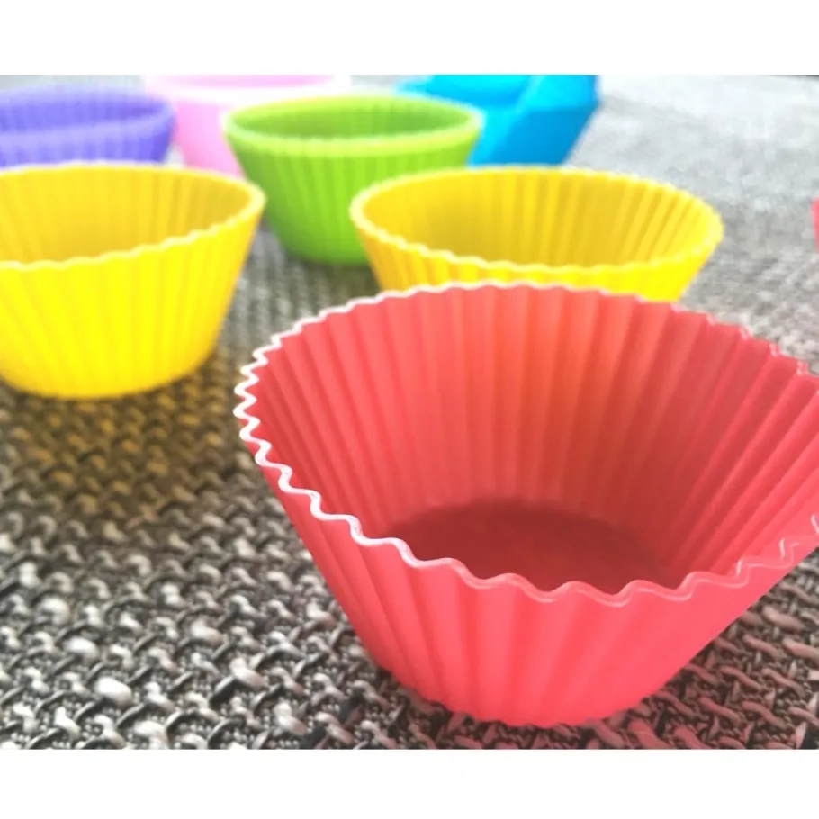 Silikónové košíčky na pečenie muffinov košíčky forma 6 kusu