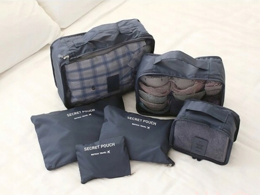 Turistický cestovný organizér na kufor do lietadla 6 prvkov